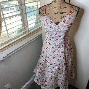 NWT Bebe Rose Silk Swing Dress